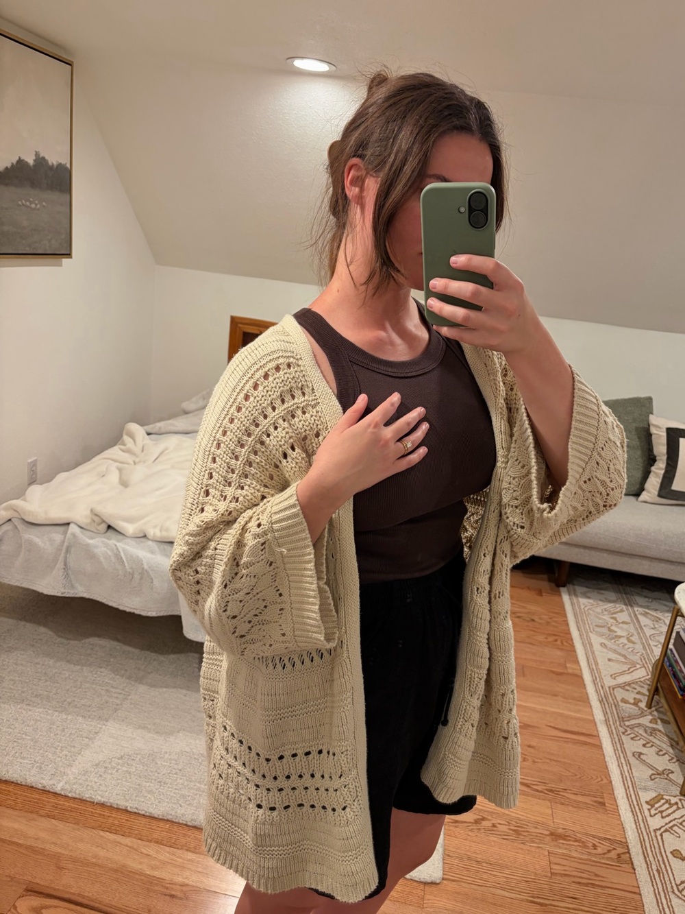 Lucky Brand crochet knit cardigan - Picture 3 of 5